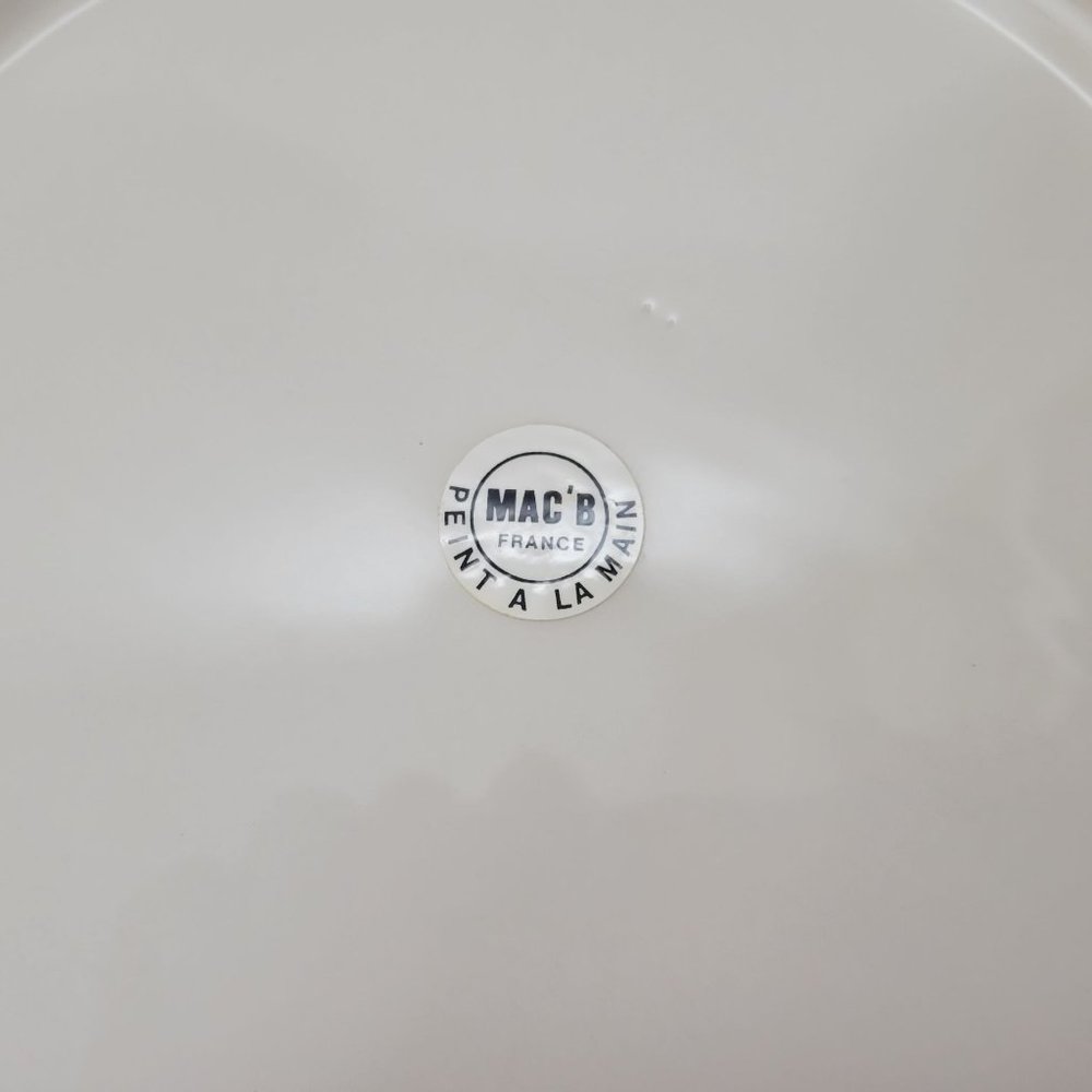 Pient A La Main Pottery Plates Mac'B France - Picture 3 of 7